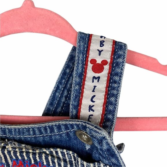 Vintage 90s Baby Mickey Shortalls 0-3 months Spell - Picture 4 of 9